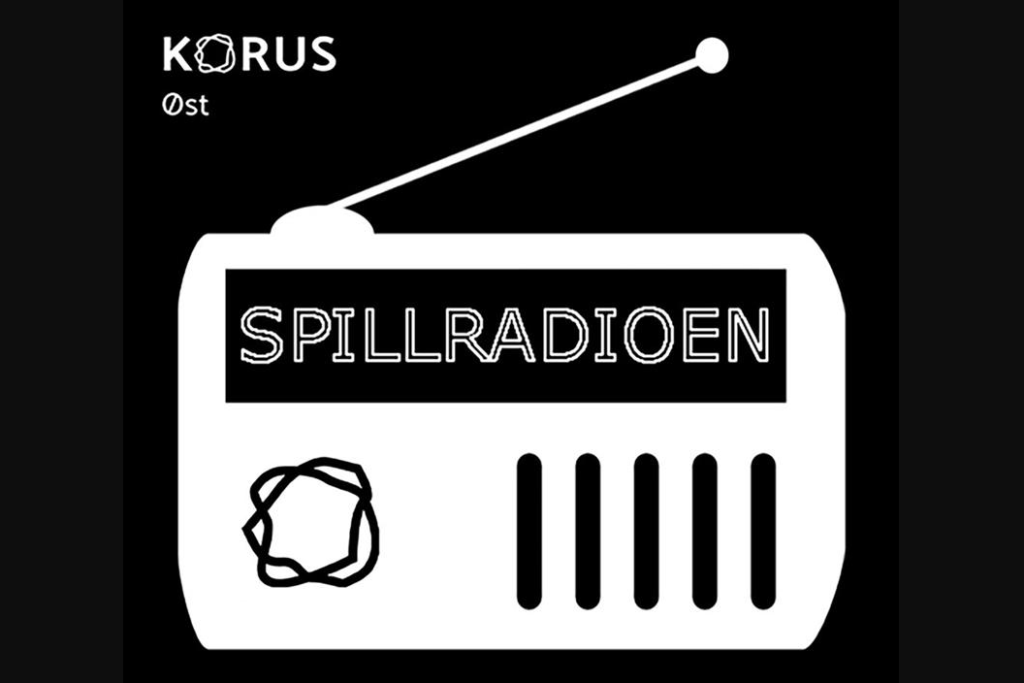 Bilde av podkasten spillradioen sin logo